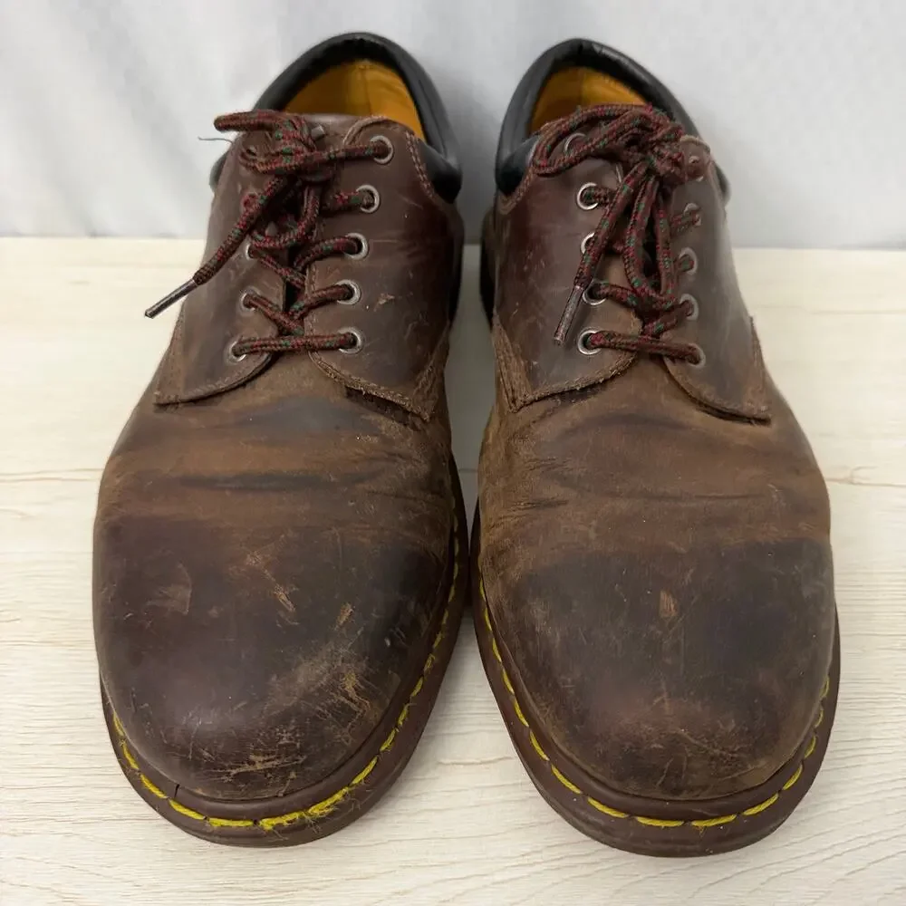 Dr Martens Shoes Mens Size 16 Brown Crazy Horse Leather Casual 8053 Doc
